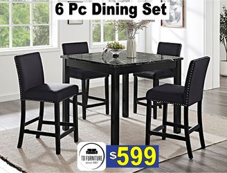 NEW PRICE!!!! Black Dining Set