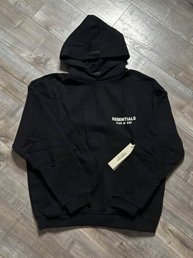 Black Essential Hoodie