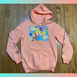 Nickelodeon The Rugrats Monsters Ren And Stimpy Hey Arnold Hoodie Sz M New!
