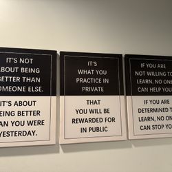 Inspirational Wall Art 3 Piece