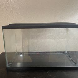 Fish Tank/ Aquarium With Supplies & Decor