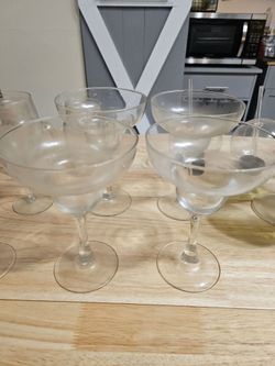4 margarita glasses