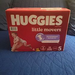 One Box Huggies  Little Movers Size 5