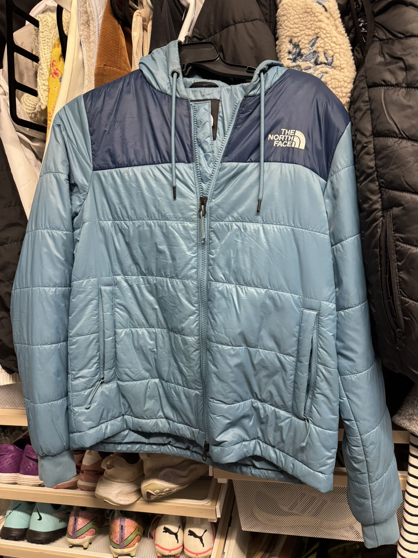 North Face Blue Puffer Jacket