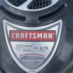 Craftsman 21” 6.5 HP Lawnmower For Sale $110