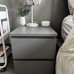 MALM IKEA 2 Drawer Bedside Table 