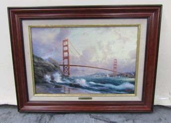 Thomas Kinkade “Golden Gate Bridge San Francisco” Limited Canvas