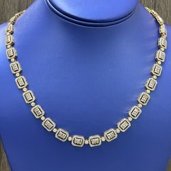 Gargantilla De Diamante En 10k Puede Financiar Sin Crédito