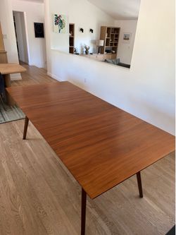 West elm walnut table
