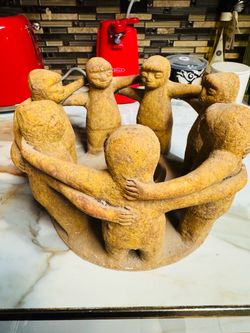 Circle of Figures Ceramic Sculpture