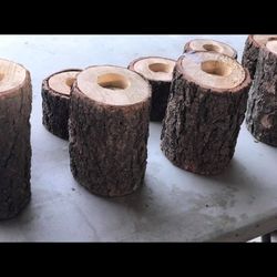 Wood Votives 5 