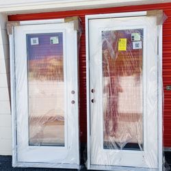 Brand New Hurricane Impact Door With PVC Frame 36x80