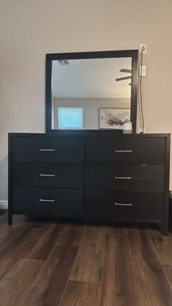 Dresser with mirror