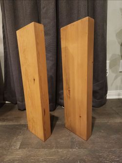 wood floating shelves ×2