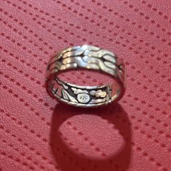 John Hardy Classic Chain Silver Men’s Band Ring 8mm
