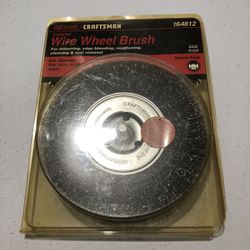 6” Wire Wheel Brush Craftsman 1/2”-5/8” Arbor 