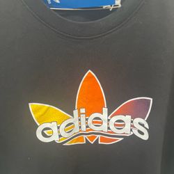 RARE! NEW MENS ADIDAS ORIGINALS  MULTI COLOR TREFOIL TEE SHIRT ~SIZE MEDIUM