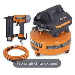 Rigid Pancake Compressor And Nail Gun 