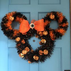 Custom Mickey Mouse Wreath