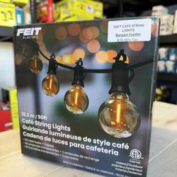 50FT LED Cafe String Lights 