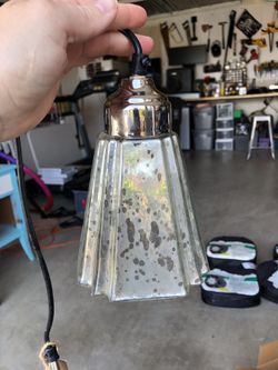Mercury pendant light fixture