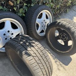 17 Inch Monoblock Wheels With New Tires 