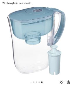 New!Brita Small 6 Cup Water Filter Pitcher, 1 BritaPlus Filter,