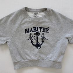Marithe Francois Girbaud Short Sleeve Sweat T-Shirt Women’s Size Small