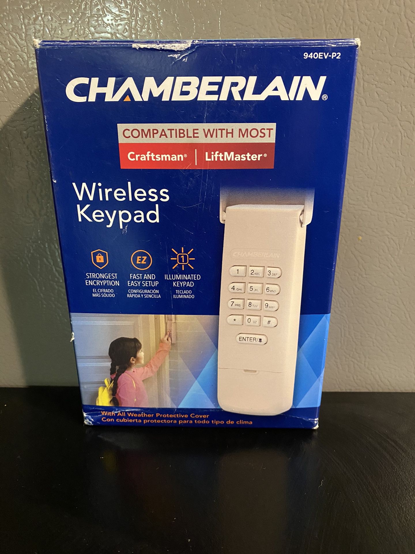 Chamberlain Wireless Rolling Code Garage Door Opener Keypad