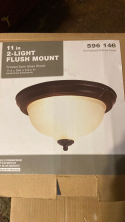 11 inch  2Light Flush Mount