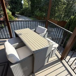 5 Piece Patio Dining Set With Cushions
