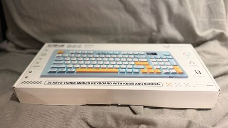 ONIKUMA G80 94-Key Mechanical Keyboard 3 Modes Knob Screen USB-C BT