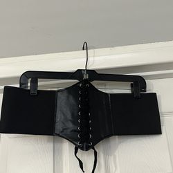 (1) Ladies Corset Belt Lace-Up Elastic(Velcro On Back) One Size 