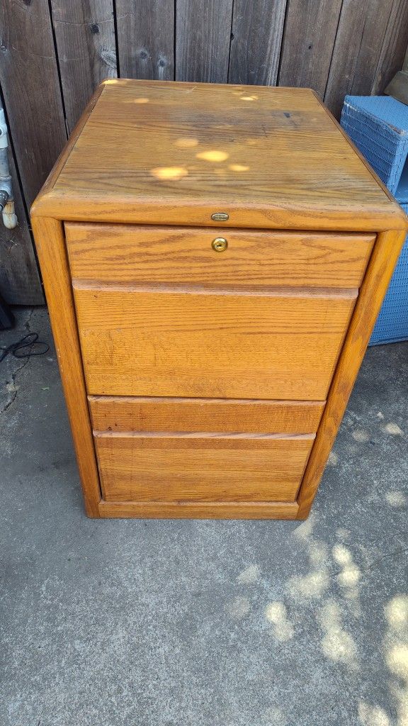 Wooden File Cabinet
