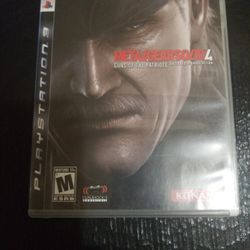 Metal Gear Solid 4 PS3 Video Game