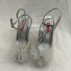 Betsey Johnson tulle “clover” heels 