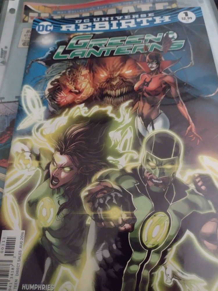Comic DC Universe Rebirth Green Lantern's. Cash Porch Pickup Redmond 