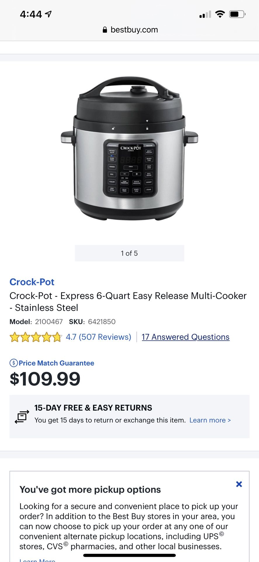 Crock Pot 6quart
