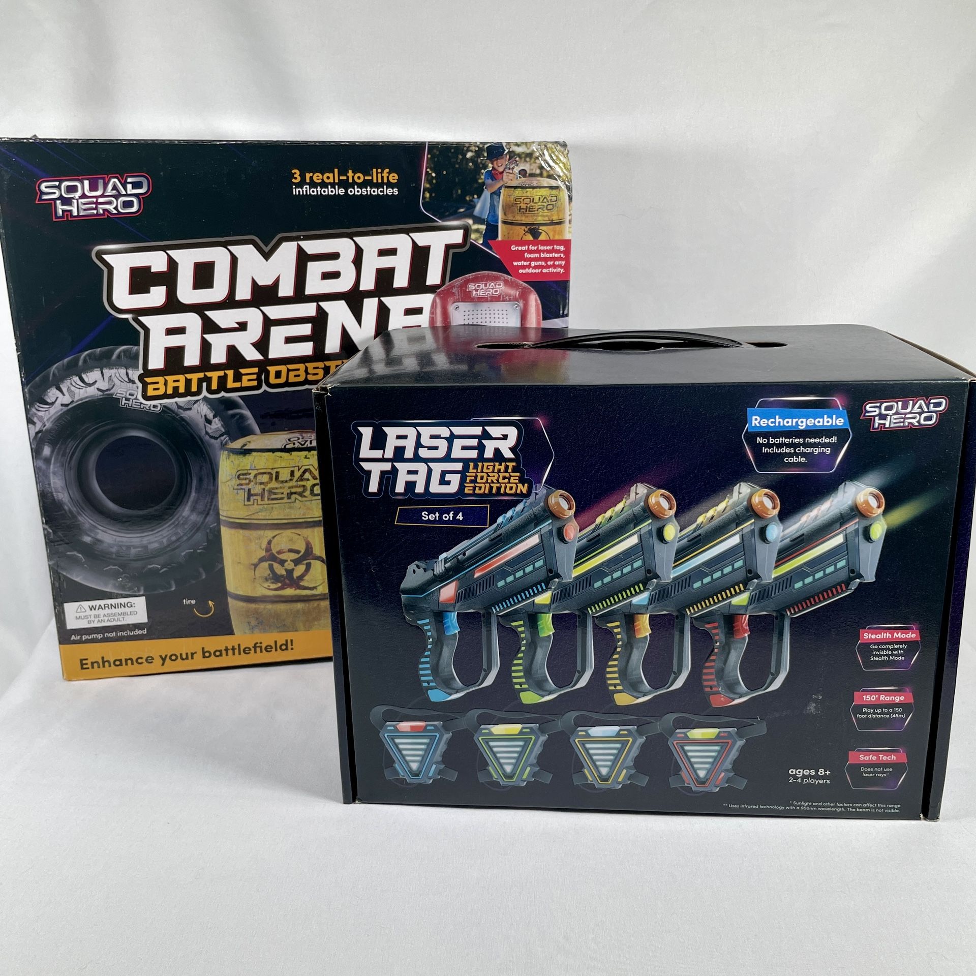 Squad Hero Laser Tag Light Force Edition + Combat Arena Battle Obstacles