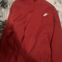 red nike hoodie 