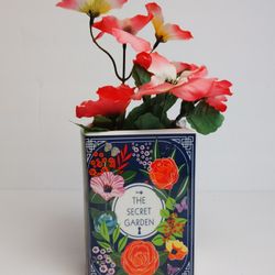 The Secret Garden Book-Shaped Decorative Ceramic Vase Shelf Decor 