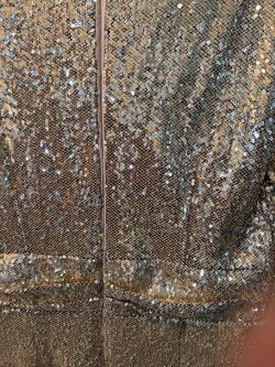 Gold Sequin Garment with Back Zipper