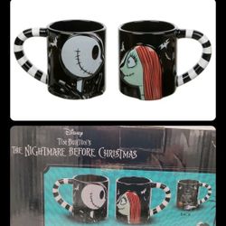 Disney Nightmare Before Christmas Jack & Sally Mugs