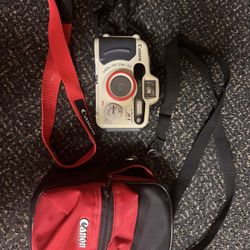 Canon Sure Shot A1 Panorama Point & Shoot 35mm Film Camera W/ Camera Bag