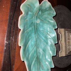 Stangl Pottery TERRA ROSE Leaf Server in EUC 