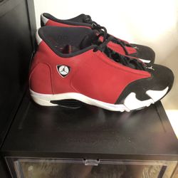 Air Jordan’s Color: Red, Black, White Size: 10