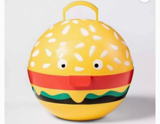 NWT Fun and Adorable Sun Squad Hamburger Grill Caddy Yellow Durable Plastic