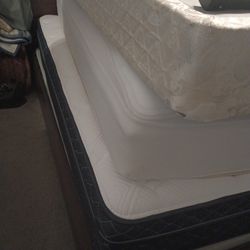 Brand New Queen Size Mattress And Box Spring Pillow Top