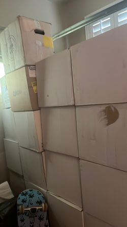 41 cases of empty wine bottles – $5/case