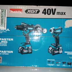 Makita XGT 40V Max Brushless Drill Combo Kit